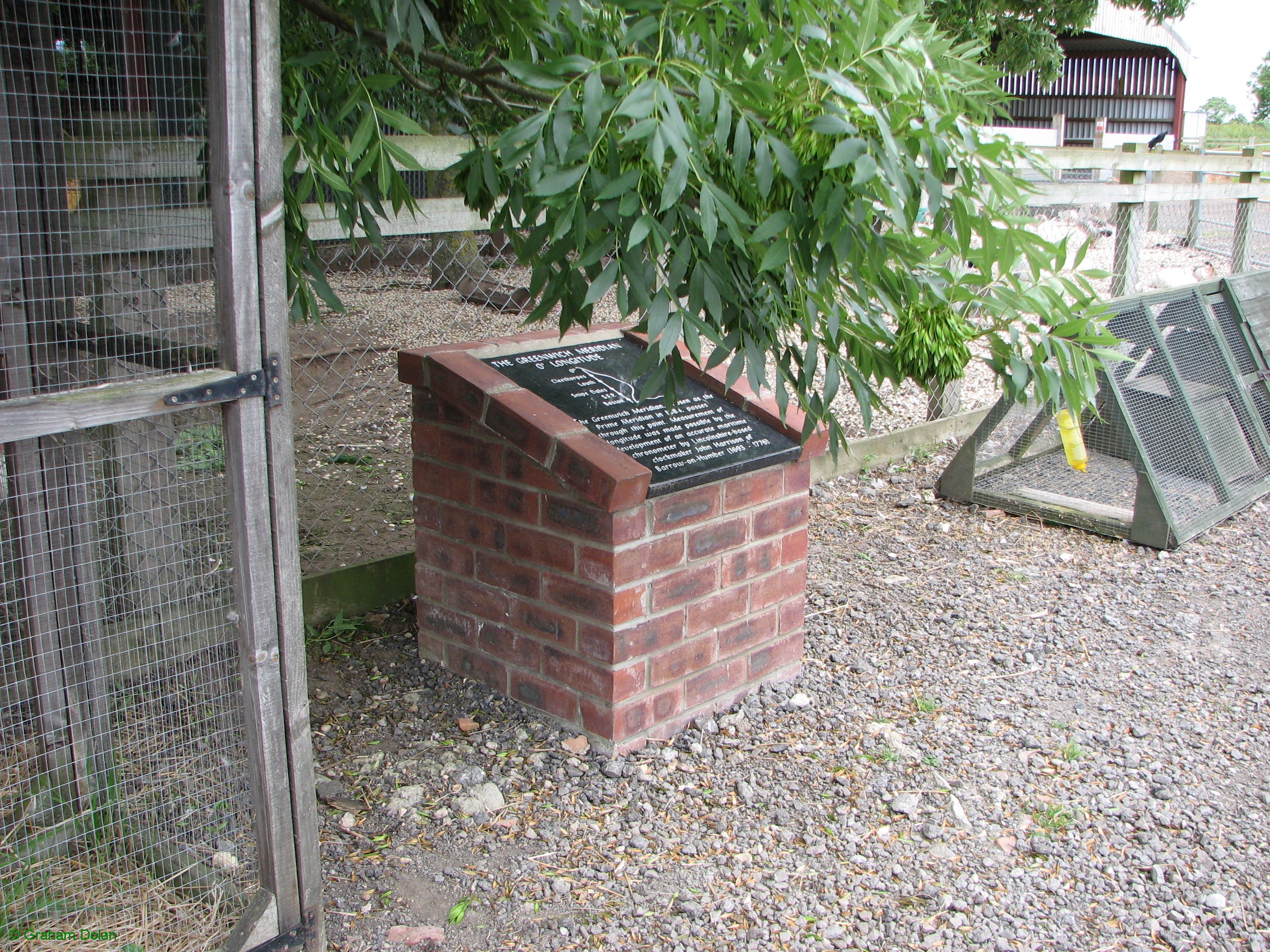 Greenwich Meridian Marker; England; Lincolnshire; Stickney